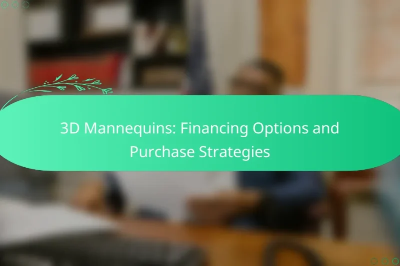 3D Mannequins: Financing Options and Purchase Strategies
