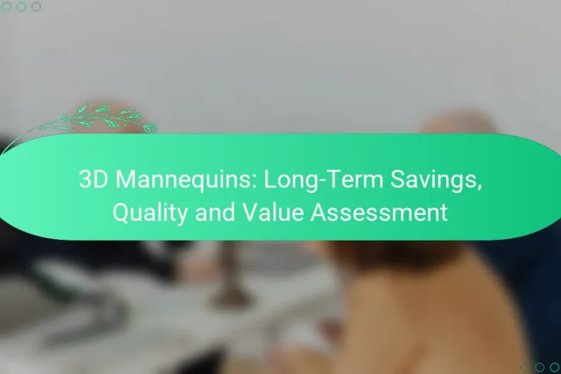 3D Mannequins: Long-Term Savings, Quality and Value Assessment