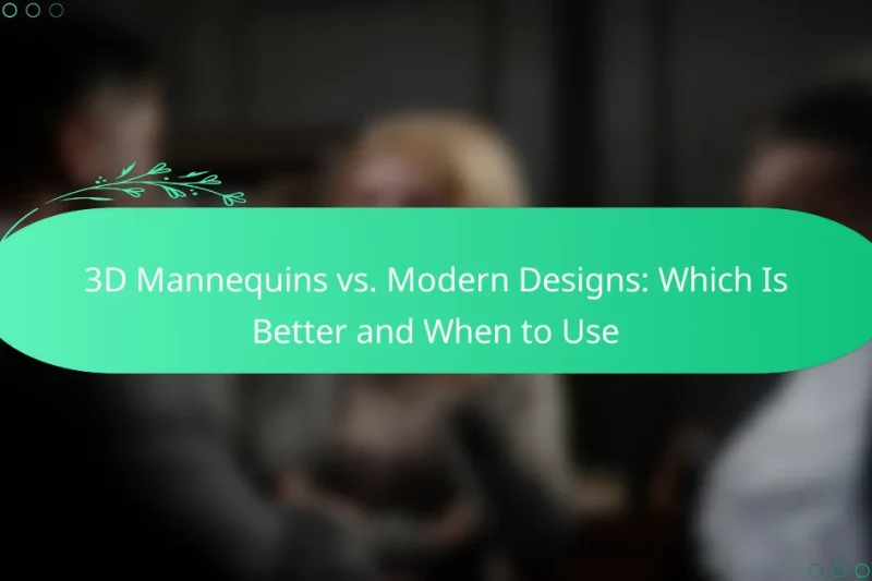 3D Mannequins vs. Modern Designs: Which Is Better and When to Use