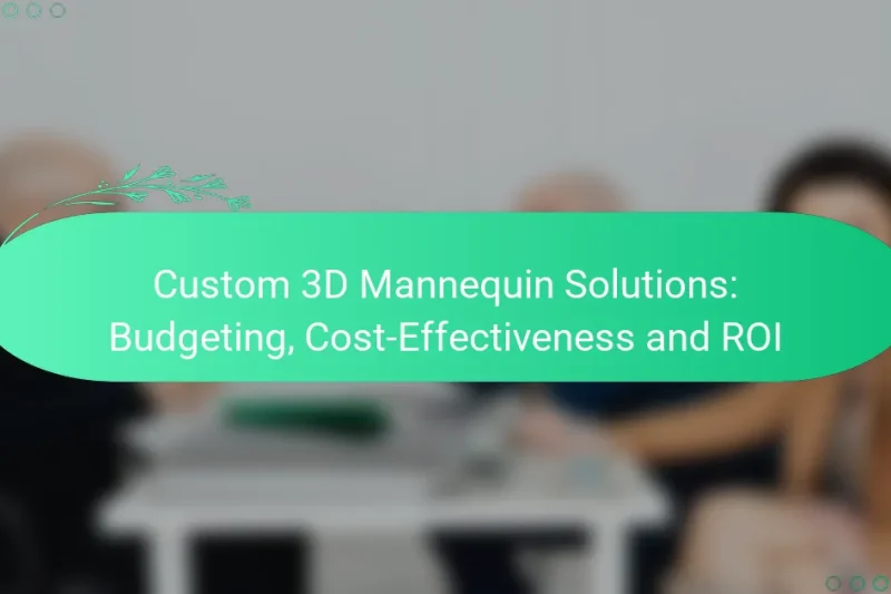 Custom 3D Mannequin Solutions: Budgeting, Cost-Effectiveness and ROI