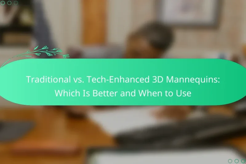 Traditional vs. Tech-Enhanced 3D Mannequins: Which Is Better and When to Use